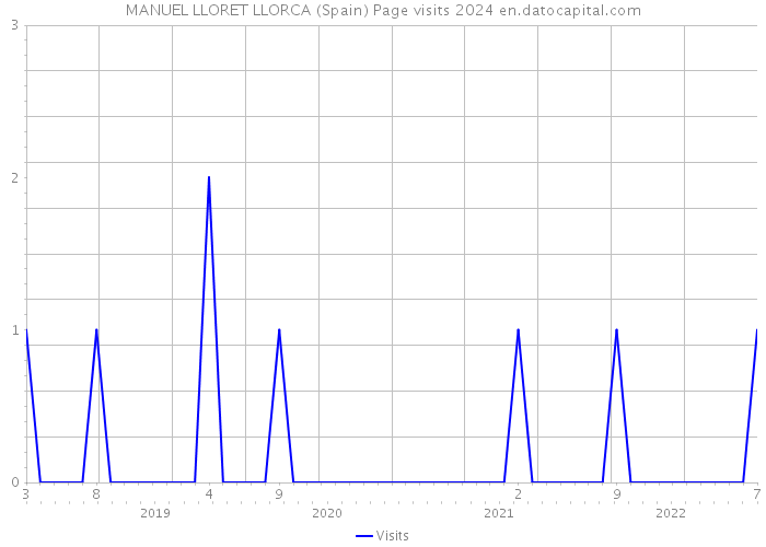 MANUEL LLORET LLORCA (Spain) Page visits 2024 
