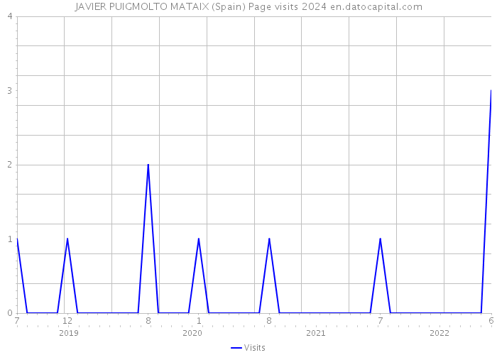 JAVIER PUIGMOLTO MATAIX (Spain) Page visits 2024 