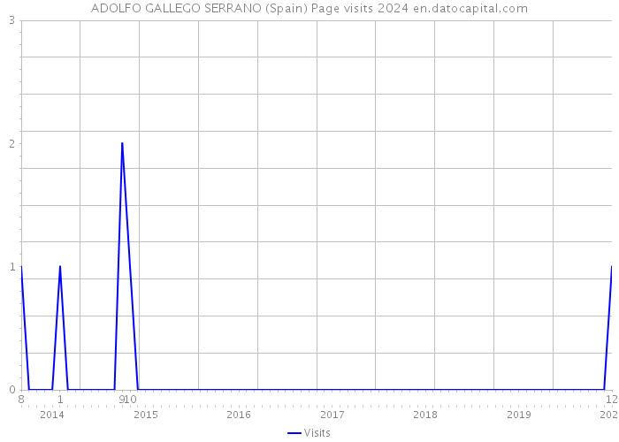 ADOLFO GALLEGO SERRANO (Spain) Page visits 2024 