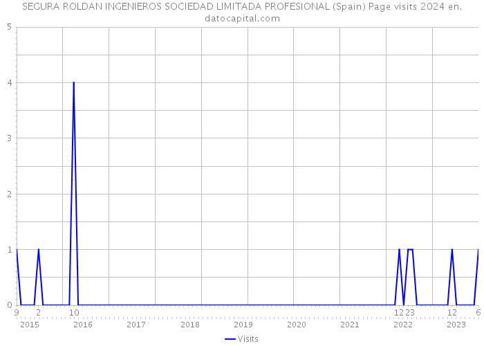 SEGURA ROLDAN INGENIEROS SOCIEDAD LIMITADA PROFESIONAL (Spain) Page visits 2024 