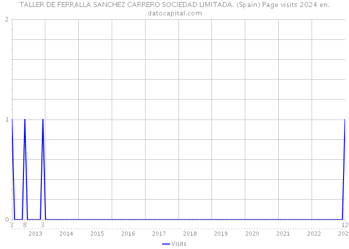 TALLER DE FERRALLA SANCHEZ CARRERO SOCIEDAD LIMITADA. (Spain) Page visits 2024 