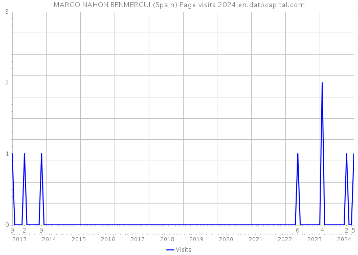 MARCO NAHON BENMERGUI (Spain) Page visits 2024 