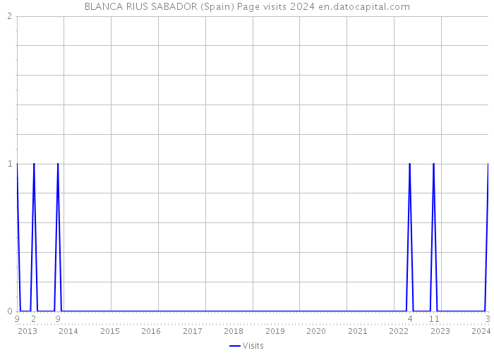BLANCA RIUS SABADOR (Spain) Page visits 2024 