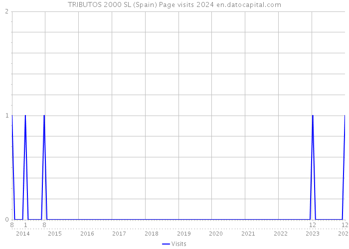 TRIBUTOS 2000 SL (Spain) Page visits 2024 