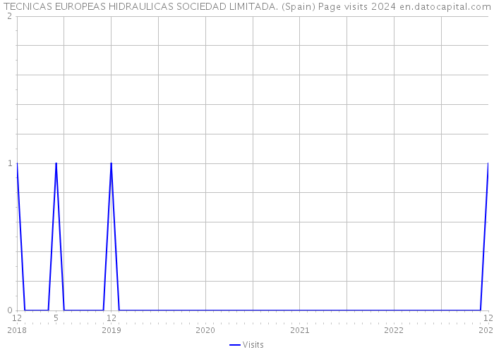 TECNICAS EUROPEAS HIDRAULICAS SOCIEDAD LIMITADA. (Spain) Page visits 2024 