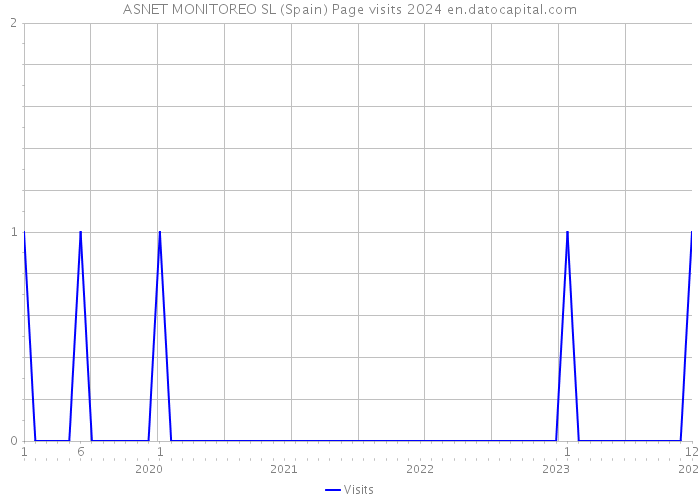 ASNET MONITOREO SL (Spain) Page visits 2024 