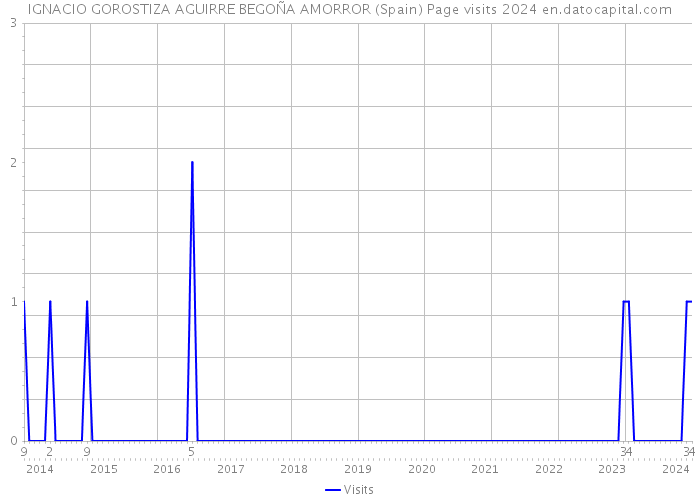 IGNACIO GOROSTIZA AGUIRRE BEGOÑA AMORROR (Spain) Page visits 2024 