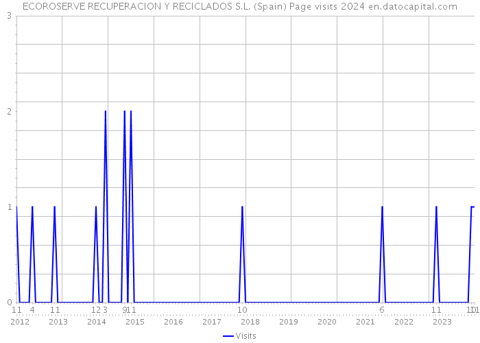 ECOROSERVE RECUPERACION Y RECICLADOS S.L. (Spain) Page visits 2024 