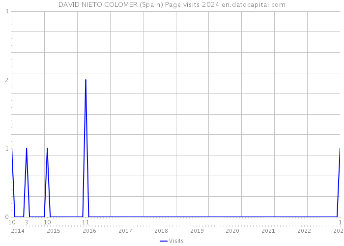 DAVID NIETO COLOMER (Spain) Page visits 2024 