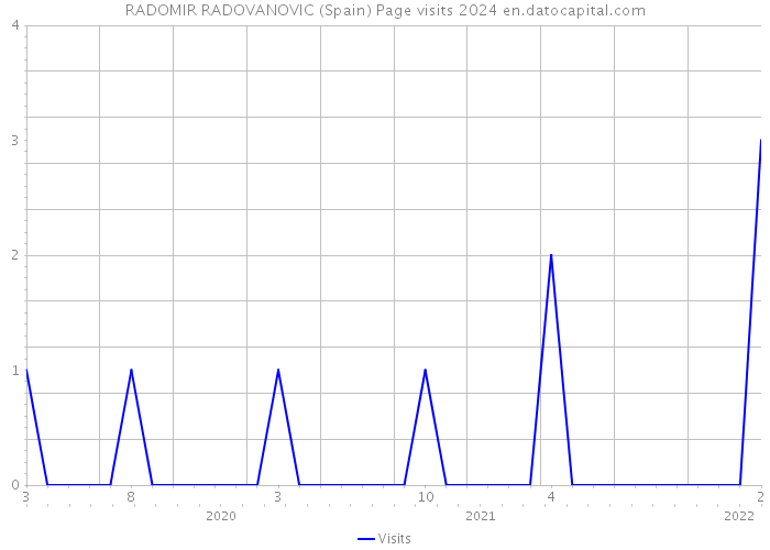 RADOMIR RADOVANOVIC (Spain) Page visits 2024 