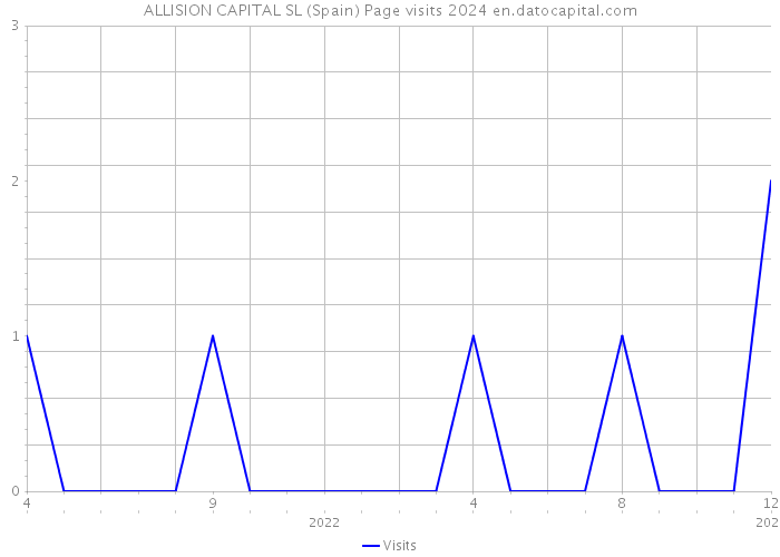 ALLISION CAPITAL SL (Spain) Page visits 2024 
