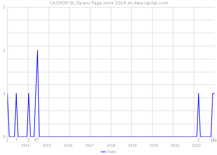 CACHON SL (Spain) Page visits 2024 