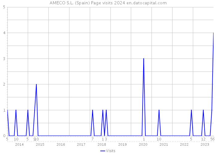 AMECO S.L. (Spain) Page visits 2024 