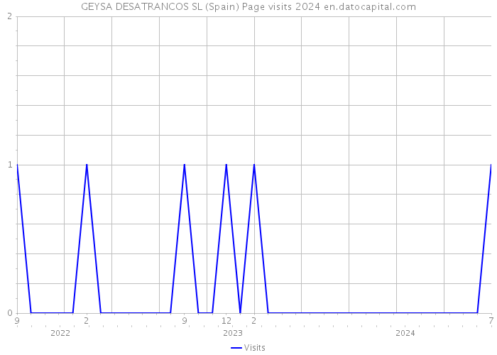 GEYSA DESATRANCOS SL (Spain) Page visits 2024 