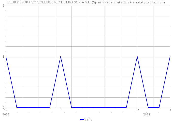 CLUB DEPORTIVO VOLEIBOL RIO DUERO SORIA S.L. (Spain) Page visits 2024 