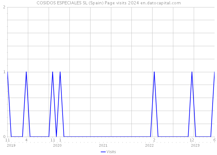 COSIDOS ESPECIALES SL (Spain) Page visits 2024 