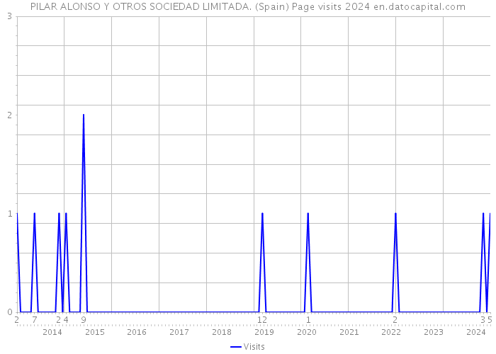 PILAR ALONSO Y OTROS SOCIEDAD LIMITADA. (Spain) Page visits 2024 