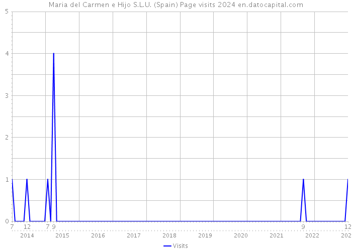 Maria del Carmen e Hijo S.L.U. (Spain) Page visits 2024 