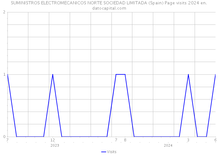 SUMINISTROS ELECTROMECANICOS NORTE SOCIEDAD LIMITADA (Spain) Page visits 2024 