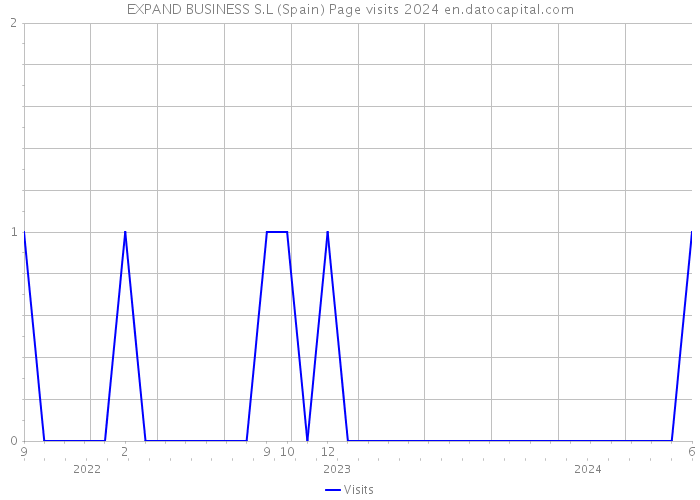 EXPAND BUSINESS S.L (Spain) Page visits 2024 