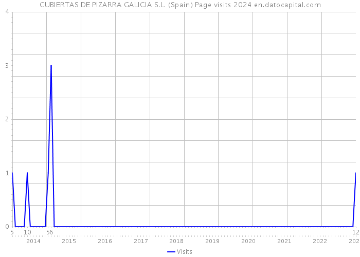 CUBIERTAS DE PIZARRA GALICIA S.L. (Spain) Page visits 2024 