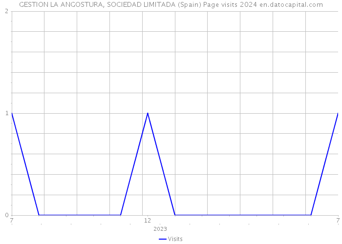 GESTION LA ANGOSTURA, SOCIEDAD LIMITADA (Spain) Page visits 2024 