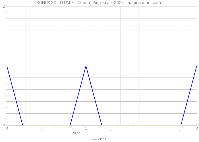 SONUS SO I LLUM S.L (Spain) Page visits 2024 
