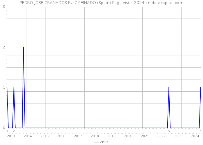 PEDRO JOSE GRANADOS RUIZ PEINADO (Spain) Page visits 2024 