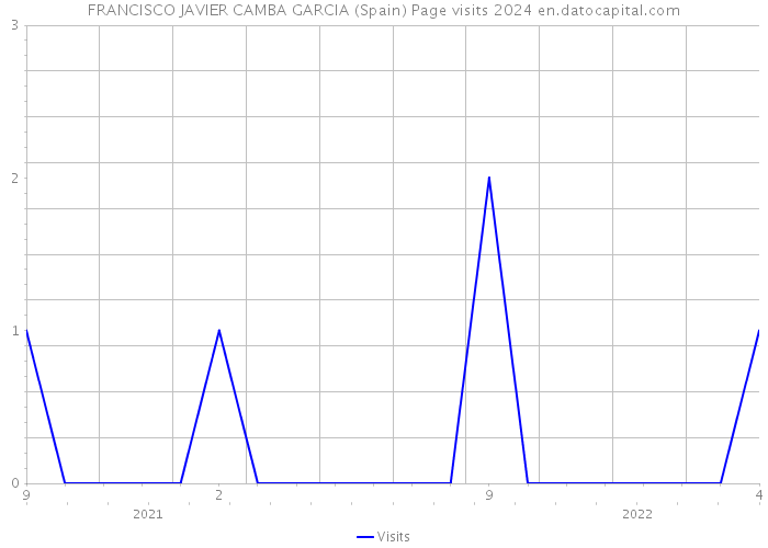 FRANCISCO JAVIER CAMBA GARCIA (Spain) Page visits 2024 