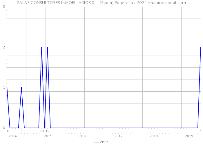 SALAS CONSULTORES INMOBILIARIOS S.L. (Spain) Page visits 2024 