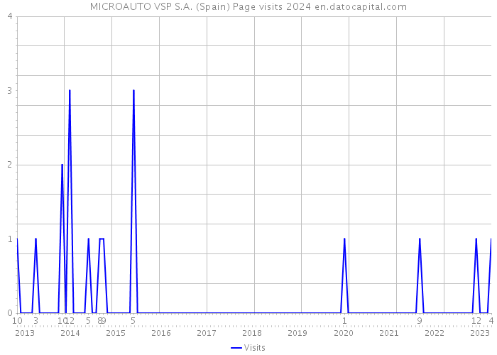 MICROAUTO VSP S.A. (Spain) Page visits 2024 