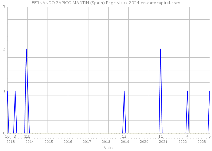 FERNANDO ZAPICO MARTIN (Spain) Page visits 2024 