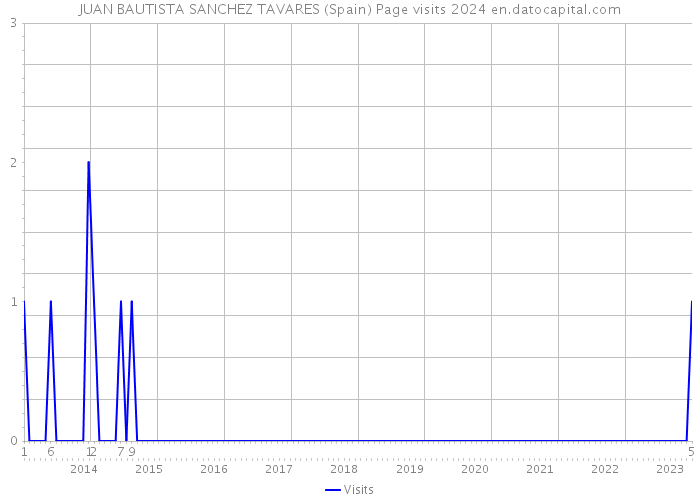 JUAN BAUTISTA SANCHEZ TAVARES (Spain) Page visits 2024 