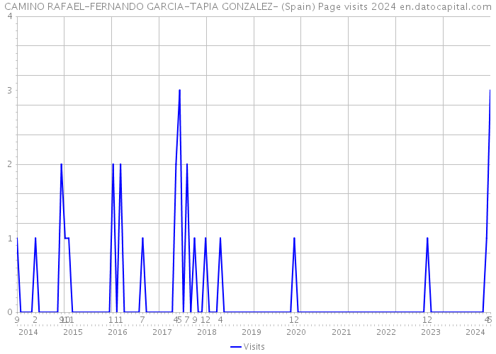 CAMINO RAFAEL-FERNANDO GARCIA-TAPIA GONZALEZ- (Spain) Page visits 2024 