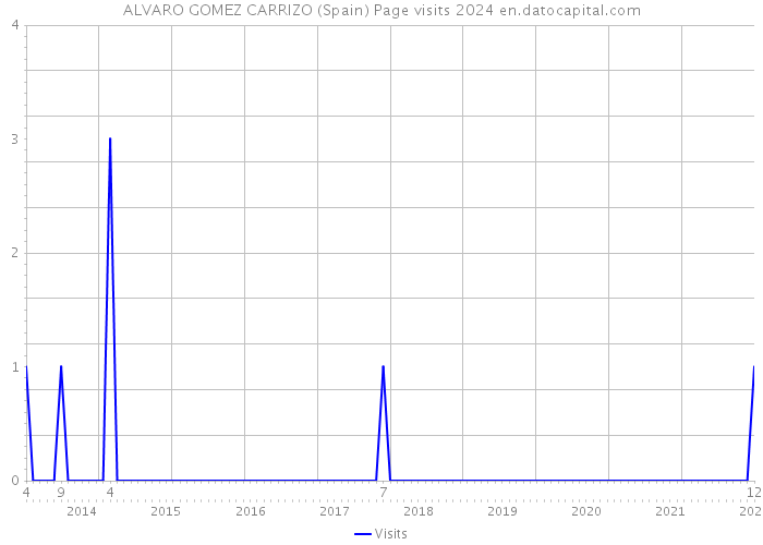 ALVARO GOMEZ CARRIZO (Spain) Page visits 2024 