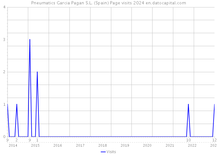 Pneumatics Garcia Pagan S.L. (Spain) Page visits 2024 