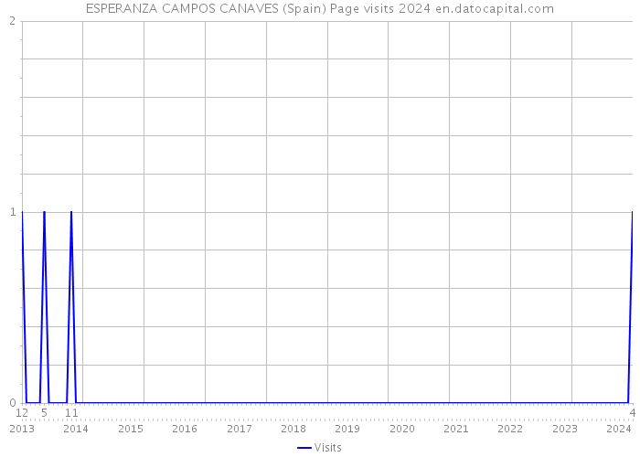 ESPERANZA CAMPOS CANAVES (Spain) Page visits 2024 