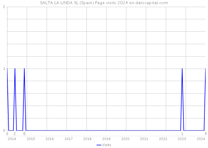 SALTA LA LINDA SL (Spain) Page visits 2024 