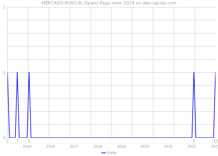 MERCADO RUSO SL (Spain) Page visits 2024 