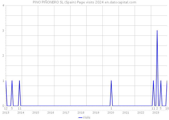 PINO PIÑONERO SL (Spain) Page visits 2024 