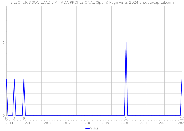 BILBO IURIS SOCIEDAD LIMITADA PROFESIONAL (Spain) Page visits 2024 