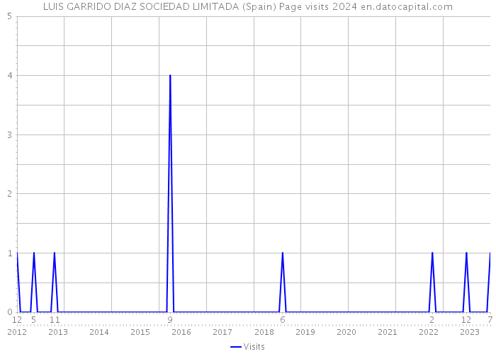 LUIS GARRIDO DIAZ SOCIEDAD LIMITADA (Spain) Page visits 2024 
