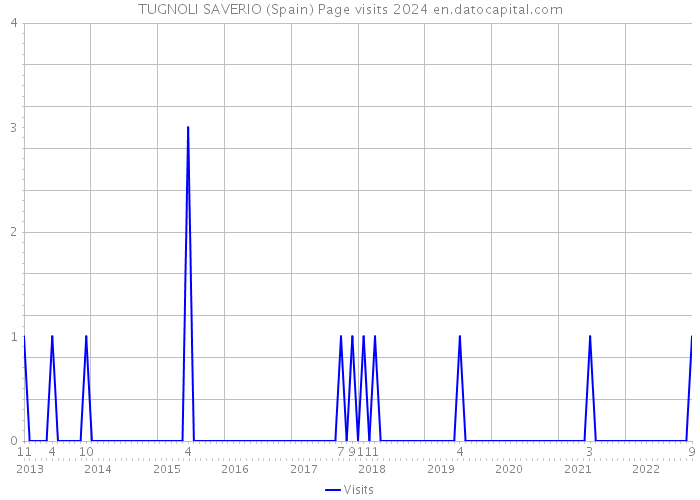 TUGNOLI SAVERIO (Spain) Page visits 2024 