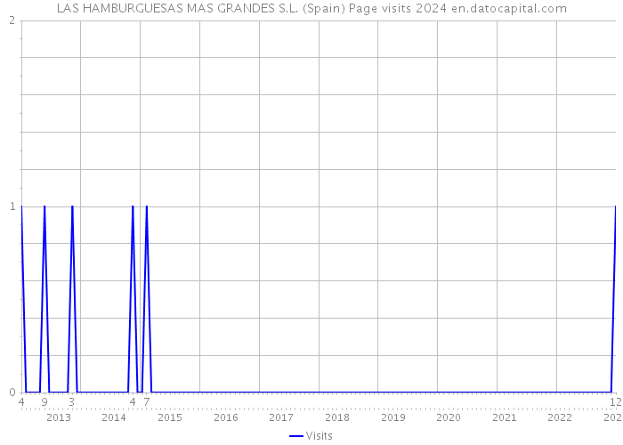 LAS HAMBURGUESAS MAS GRANDES S.L. (Spain) Page visits 2024 