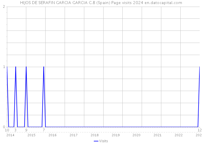 HIJOS DE SERAFIN GARCIA GARCIA C.B (Spain) Page visits 2024 