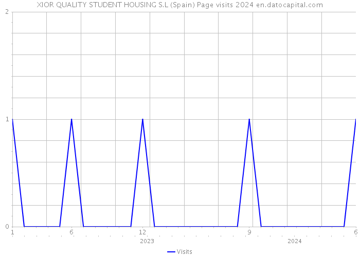 XIOR QUALITY STUDENT HOUSING S.L (Spain) Page visits 2024 