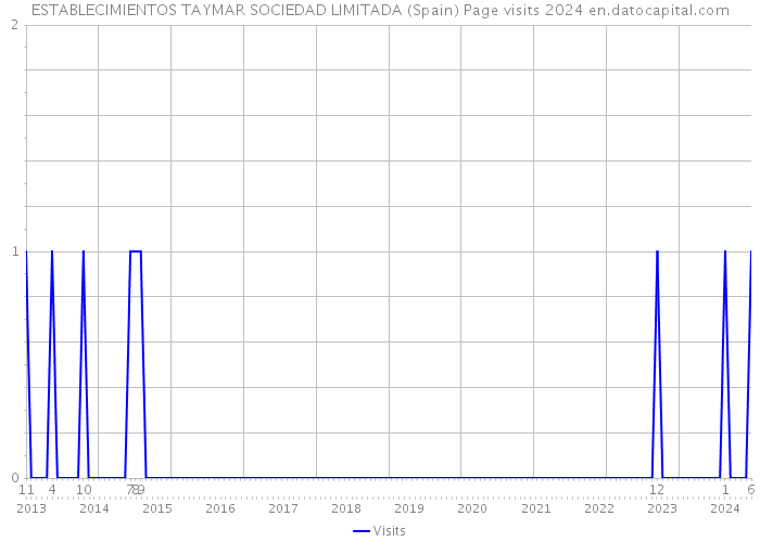 ESTABLECIMIENTOS TAYMAR SOCIEDAD LIMITADA (Spain) Page visits 2024 