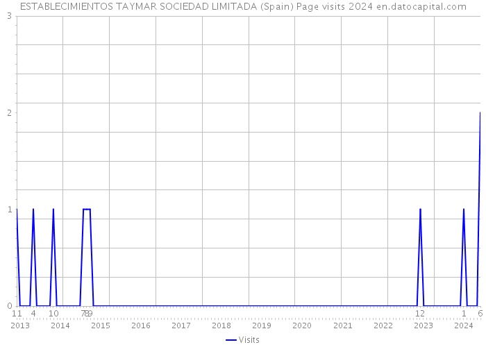 ESTABLECIMIENTOS TAYMAR SOCIEDAD LIMITADA (Spain) Page visits 2024 