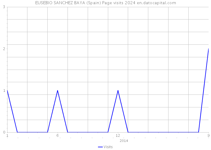 EUSEBIO SANCHEZ BAYA (Spain) Page visits 2024 
