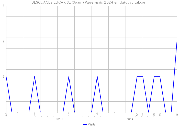 DESGUACES ELICAR SL (Spain) Page visits 2024 